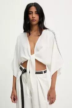 Хлопковая рубашка Answear.Lab, белый