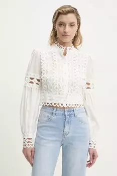 Хлопковая рубашка Answear.Lab, белый