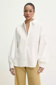 Хлопковая рубашка Answear.Lab, белый