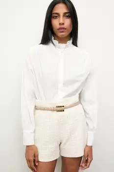 Хлопковая рубашка Answear.Lab, белый