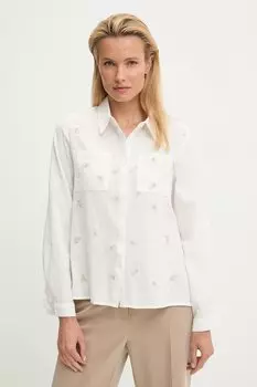 Хлопковая рубашка Answear.Lab, белый