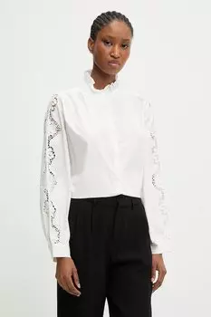 Хлопковая рубашка Answear.Lab, белый