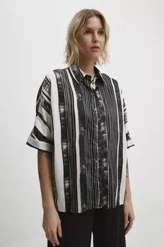 Хлопковая рубашка Answear Lab, бежевый