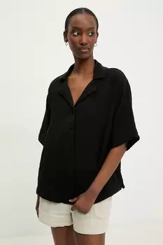 Хлопковая рубашка Answear.Lab, черный