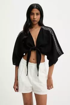 Хлопковая рубашка Answear.Lab, черный