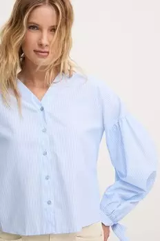 Хлопковая рубашка Answear Lab, синий