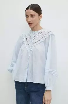 Хлопковая рубашка Answear Lab, синий