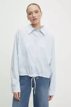 Хлопковая рубашка Answear Lab, синий