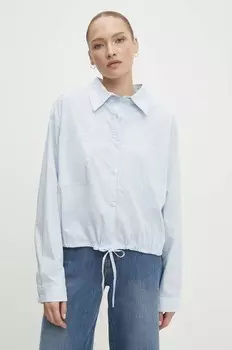 Хлопковая рубашка Answear Lab, синий