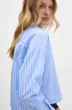 Хлопковая рубашка Answear Lab, синий