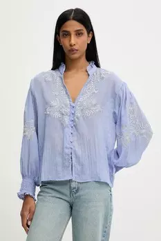 Хлопковая рубашка Answear.Lab, синий