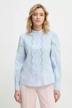 Хлопковая рубашка Answear.Lab, синий