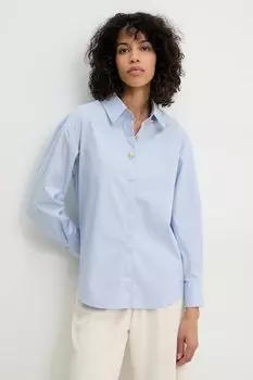 Хлопковая рубашка Answear.Lab, синий