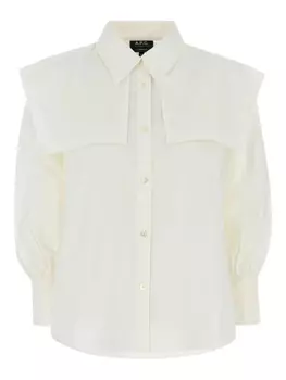 Хлопковая рубашка APC A.P.C., белый