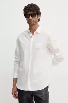 Хлопковая рубашка Armani Exchange, белый