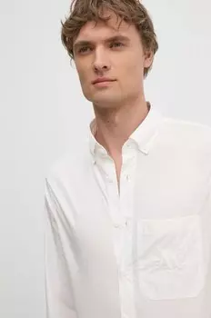 Хлопковая рубашка Armani Exchange, белый