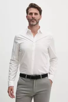 Хлопковая рубашка Armani Exchange, белый