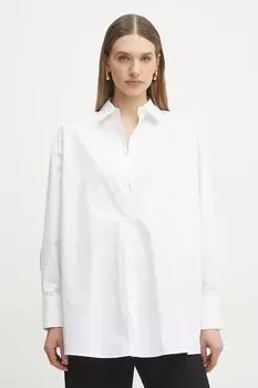 Хлопковая рубашка Armani Exchange, белый