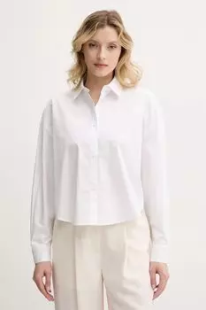 Хлопковая рубашка Armani Exchange, белый