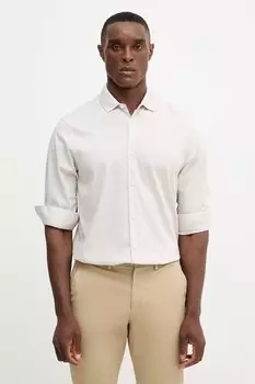 Хлопковая рубашка Armani Exchange, серый