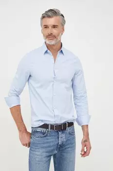 Хлопковая рубашка Armani Exchange, синий