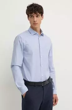 Хлопковая рубашка Armani Exchange, синий