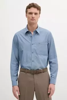 Хлопковая рубашка Armani Exchange, синий