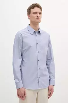 Хлопковая рубашка Armani Exchange, синий