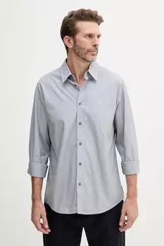 Хлопковая рубашка Armani Exchange, синий