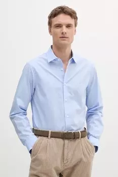 Хлопковая рубашка Armani Exchange, синий