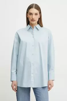 Хлопковая рубашка Armani Exchange, синий