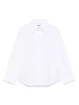 Хлопковая рубашка Aspesi Kids, белый