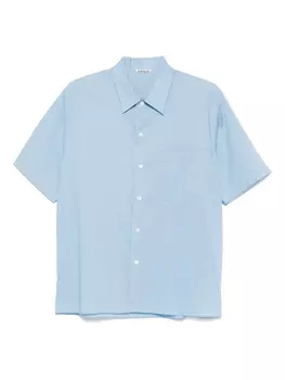 Хлопковая рубашка Auralee, синий