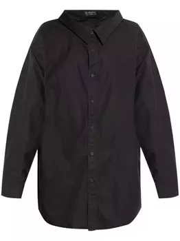 Хлопковая рубашка Balenciaga, черный