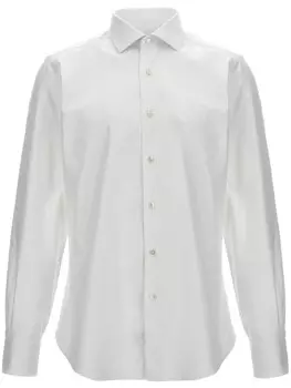Хлопковая рубашка Barba, белый