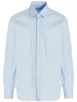 Хлопковая рубашка Barba, синий