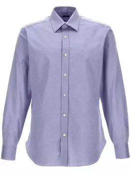 Хлопковая рубашка Barba, синий