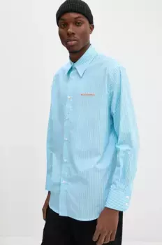 Хлопковая рубашка BLUEMARBLE, синий