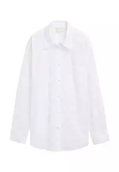 Хлопковая рубашка блузка Denim Tom Tailor, белый