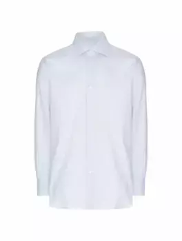 Хлопковая рубашка Brioni, синий