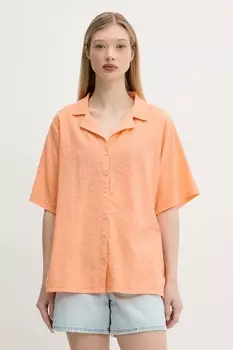 Хлопковая рубашка CALA VADELLA Rip Curl, оранжевый