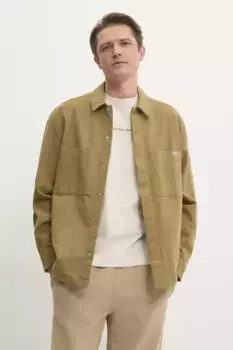 Хлопковая рубашка Calvin Klein Jeans, зеленый