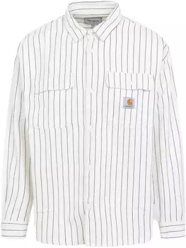 Хлопковая рубашка Carhartt WIP, белый