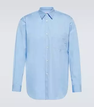 Хлопковая рубашка Comme des Garons Shirt, синий