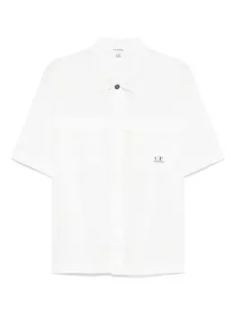 Хлопковая рубашка CP Company C.P. Company, белый