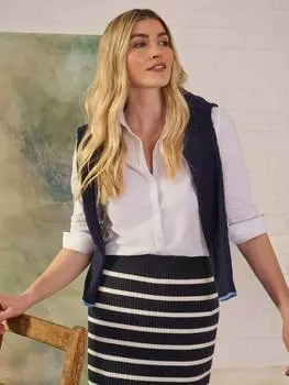 Хлопковая рубашка Crew Clothing, белый