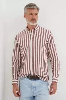 Хлопковая рубашка Crivitz Pepe Jeans, бордовый