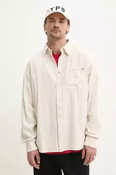 Хлопковая рубашка Dickies, бежевый