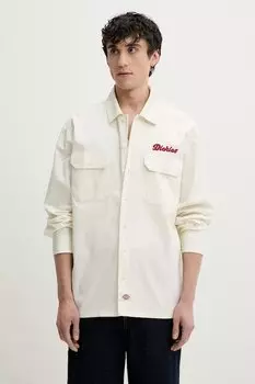 Хлопковая рубашка Dickies, бежевый