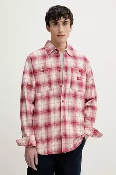 Хлопковая рубашка Dickies, красный